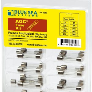 Blue Sea Systems Fuse Assortment, 41-Piece, Agc Fuse, 32 Volts DC – 5289-BSS