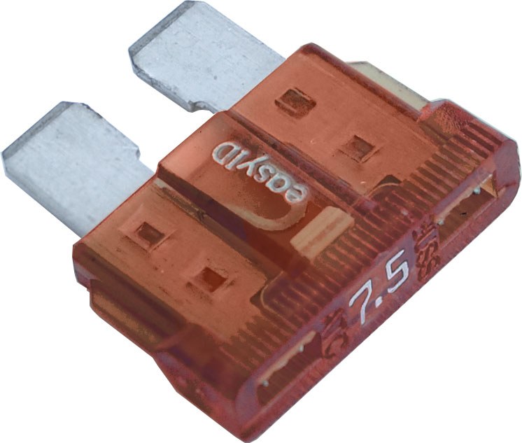 Blue Sea Systems Fuse, Blade Fuse, Atc Easyid, 7.5 Amps/ 32 Volts DC, Set of 2 – 5293-BSS