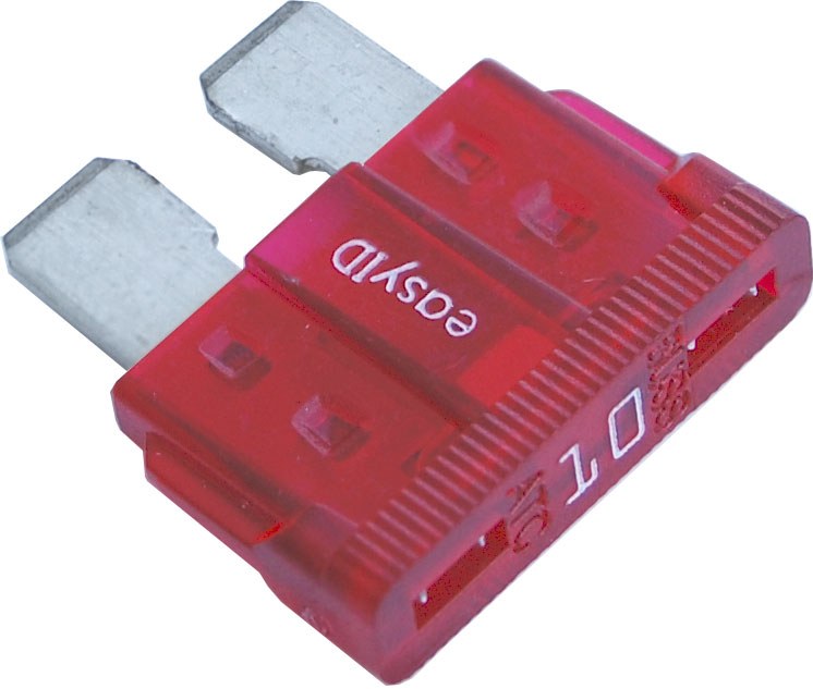 Blue Sea Systems Fuse, Blade Fuse, Atc Easyid, 10 Amps/ 32 Volts DC, Set of 2, Tin-Plated Blade – 5294-BSS