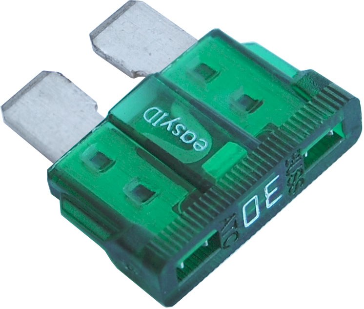 Blue Sea Systems Fuse, Blade Fuse, Atc Easyid, 30 Amps/ 32 Volts DC, Set of 2, Tin-Plated Blade – 5298-BSS