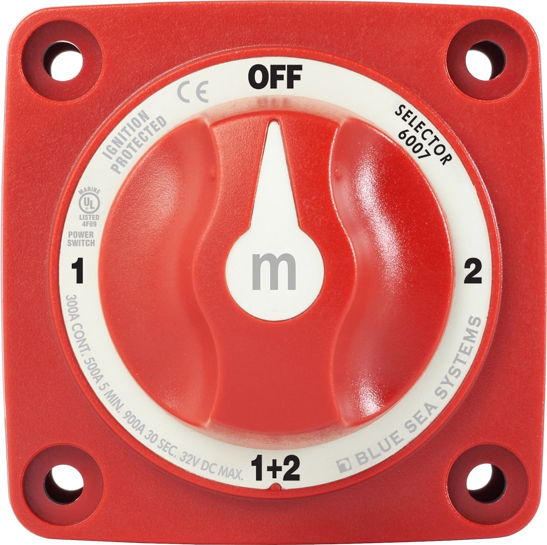 Blue Sea Systems Battery Selector Switch, M Series – 6007-BSS