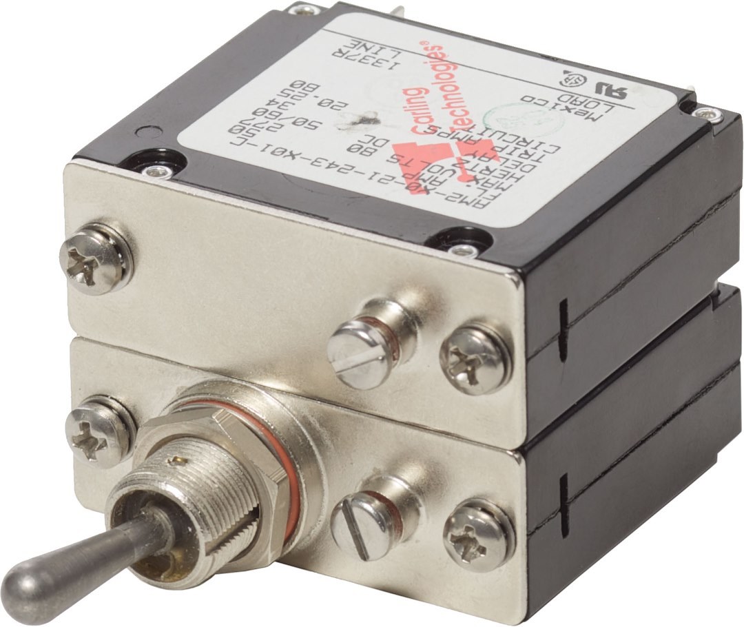 Blue Sea Systems Circuit Breaker, A Series, 50 Ampere, 277 Volt AC/ 65 Volt DC, For Use When Military Specifications Are Under Cfr 46 – 7317-BSS