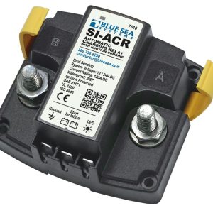 Blue Sea Systems Battery Voltage Sensing Relay, 12/24 Volts DC, 120 Amps Continuous/ 210 Amps Intermittent, 1/0 Awg Cable Size – 7610-BSS