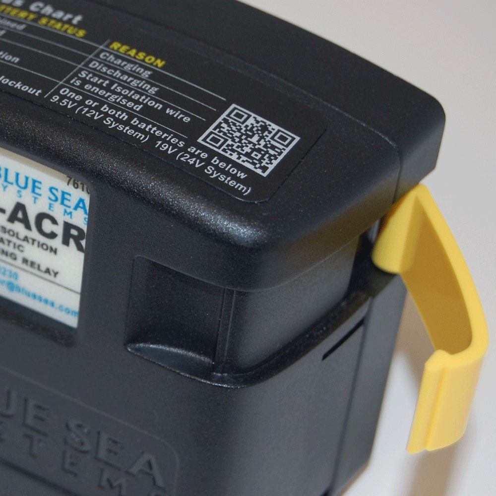 Blue Sea Systems Battery Voltage Sensing Relay, 12/24 Volts DC, 120 Amps Continuous/ 210 Amps Intermittent, 1/0 Awg Cable Size – 7610-BSS