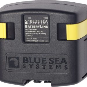 Blue Sea Systems Battery Voltage Sensing Relay, 12/24 Volts DC, 120 Amps Continuous/ 210 Amps Intermittent, 1/0 Awg Cable Size – 7611-BSS