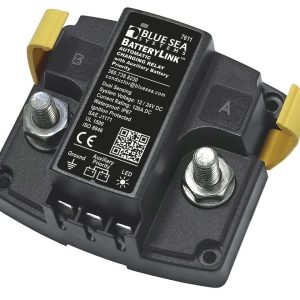 Blue Sea Systems Battery Voltage Sensing Relay, 12/24 Volts DC, 120 Amps Continuous/ 210 Amps Intermittent, 1/0 Awg Cable Size – 7611-BSS