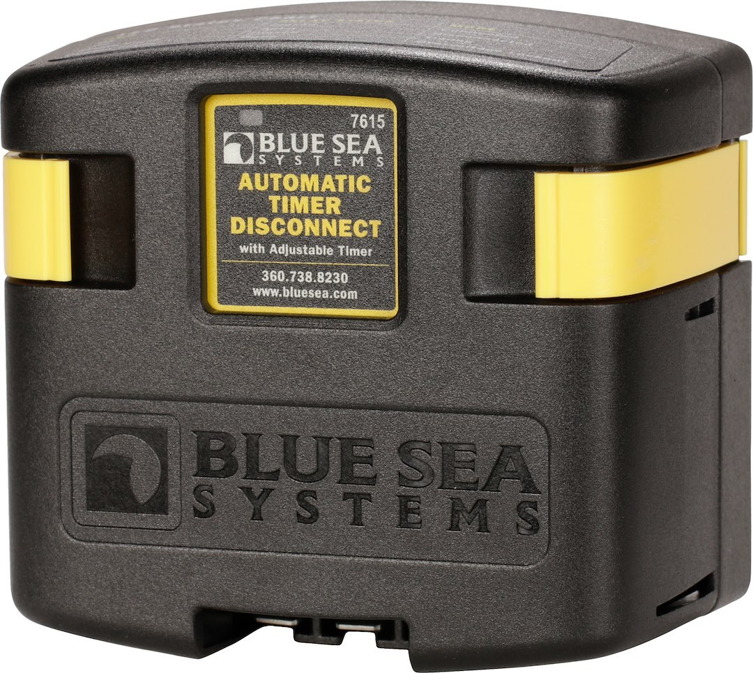 Blue Sea Systems Battery Disconnect Switch, Automatic Timer Disconnect, 12 Volt DC, 120 Amp – 7615-BSS