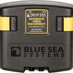 Blue Sea Systems Battery Disconnect Switch, Automatic Timer Disconnect, 12 Volt DC, 120 Amp – 7615-BSS