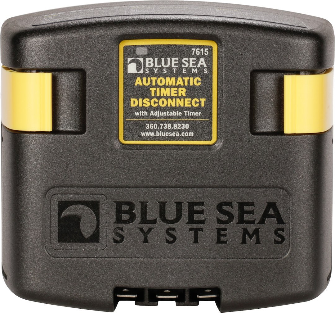Blue Sea Systems Battery Disconnect Switch, Automatic Timer Disconnect, 12 Volt DC, 120 Amp – 7615-BSS