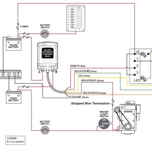 Blue Sea Systems Battery Voltage Sensing Relay, Ml Series, Tinned Wire Control Circuit Connection, 12 Volts DC – 7620-BSS