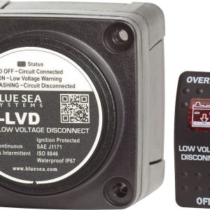 Blue Sea Systems Battery Voltage Sensing Relay, M Series, 12 Volts DC, 65 Amps Continuous/ 115 Amps Intermittent, 1/0 Awg Wire – 7635-BSS