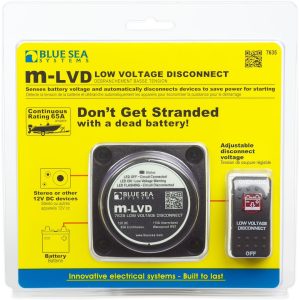Blue Sea Systems Battery Voltage Sensing Relay, M Series, 12 Volts DC, 65 Amps Continuous/ 115 Amps Intermittent, 1/0 Awg Wire – 7635-BSS