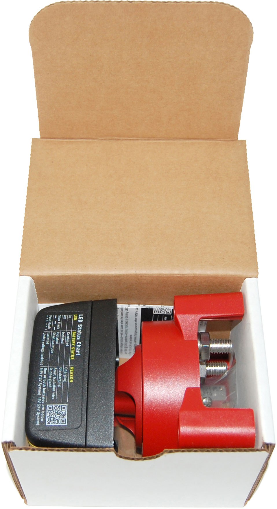 Blue Sea Systems Battery Isolator, Add-A-Battery Kit, Use IN 12/ 24 Volt Dual Battery Systems for Charging and Isolation Functions – 7650003-BSS