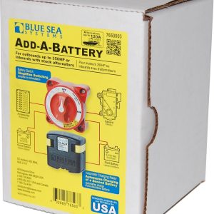 Blue Sea Systems Battery Isolator, Add-A-Battery Kit, Use IN 12/ 24 Volt Dual Battery Systems for Charging and Isolation Functions – 7650003-BSS
