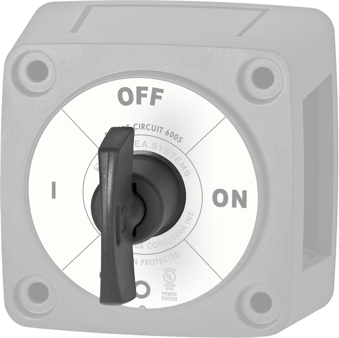 Blue Sea Systems Battery Disconnect Switch Key, Use with M-Series Mini Battery Switch, Removable, Black, Work with 6005200 – 7900200-BSS
