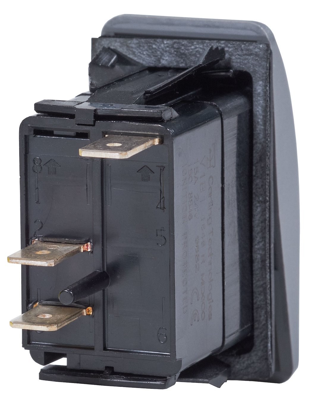 Blue Sea Systems Multi Purpose Switch, Contura II, 20 Amps at 12 Volts/ 15 Amps at 24 Volts, Rocker Switch, Off-On Switch Action – 7929-BSS