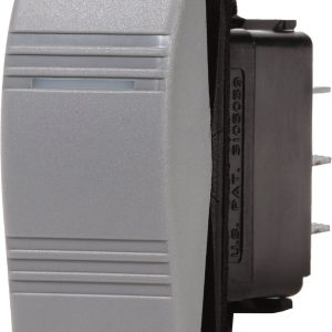 Blue Sea Systems Multi Purpose Switch, Contura III, On-Off, 20 Amps at 12 Volts/ 15 Amps at 24 Volts, Rocker Switch – 8218-BSS