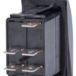 Blue Sea Systems Multi Purpose Switch, Contura III, On-Off, 20 Amps at 12 Volts/ 15 Amps at 24 Volts, Rocker Switch – 8218-BSS