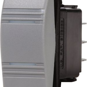Blue Sea Systems Multi Purpose Switch, Contura III, 20 Amps at 12 Volts/ 15 Amps at 24 Volts, Rocker Switch, On-Off-On Switch Action – 8220-BSS