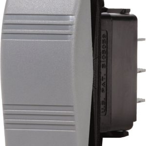 Blue Sea Systems Multi Purpose Switch, Contura III, 20 Amps at 12 Volts/ 15 Amps at 24 Volts, Rocker Switch, Off-Mom on Switch Action – 8231-BSS