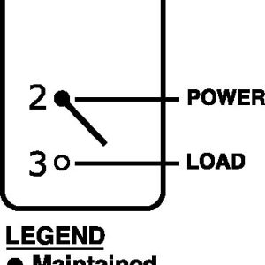 Blue Sea Systems Multi Purpose Switch, Contura III, 20 Amps at 12 Volts/ 15 Amps at 24 Volts, Rocker Switch, Off-Mom on Switch Action – 8231-BSS
