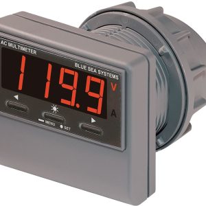 Blue Sea Systems Circuit Tester, 0.5625 Inch Digital Display, 0 to 150 Amps AC, 0 to 35 Kilo Watts, AC Volt Range of 80 to 249 – 8247-BSS