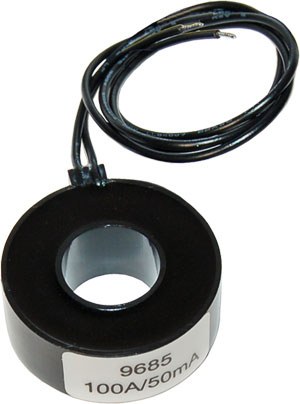 Blue Sea Systems Power Management System Current Sensor, Use with AC Analog Ammeters, 100 Amps AC/50 Milliamps AC Ratio – 8257-BSS