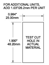 Blue Sea Systems Switch Plate Cover Mounting Bracket, Contura – 8266-BSS
