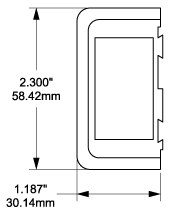 Blue Sea Systems Switch Plate Cover Mounting Bracket, Contura – 8267-BSS