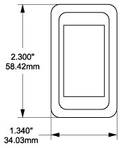 Blue Sea Systems Switch Plate Cover Mounting Bracket, Contura – 8268-BSS