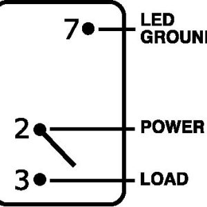 Blue Sea Systems Multi Purpose Switch, Contura III, 20 Amps at 12 Volts/ 15 Amps at 24 Volts, Rocker Switch, Off-On Switch Action – 8287-BSS