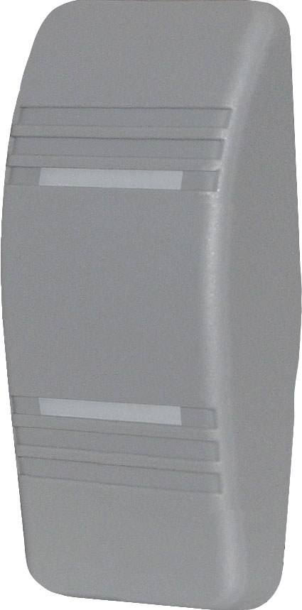 Blue Sea Systems Multi Purpose Switch Actuator, Replacement for Blue Sea Systems Contura Switch, Gray, With 2 Lens – 8298-BSS