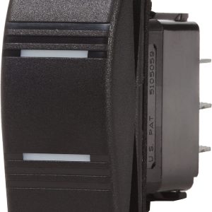 Blue Sea Systems Multi Purpose Switch, Contura III, On-On, 20 Amps at 12 Volts/ 15 Amps at 24 Volts, Rocker Switch – 8300-BSS