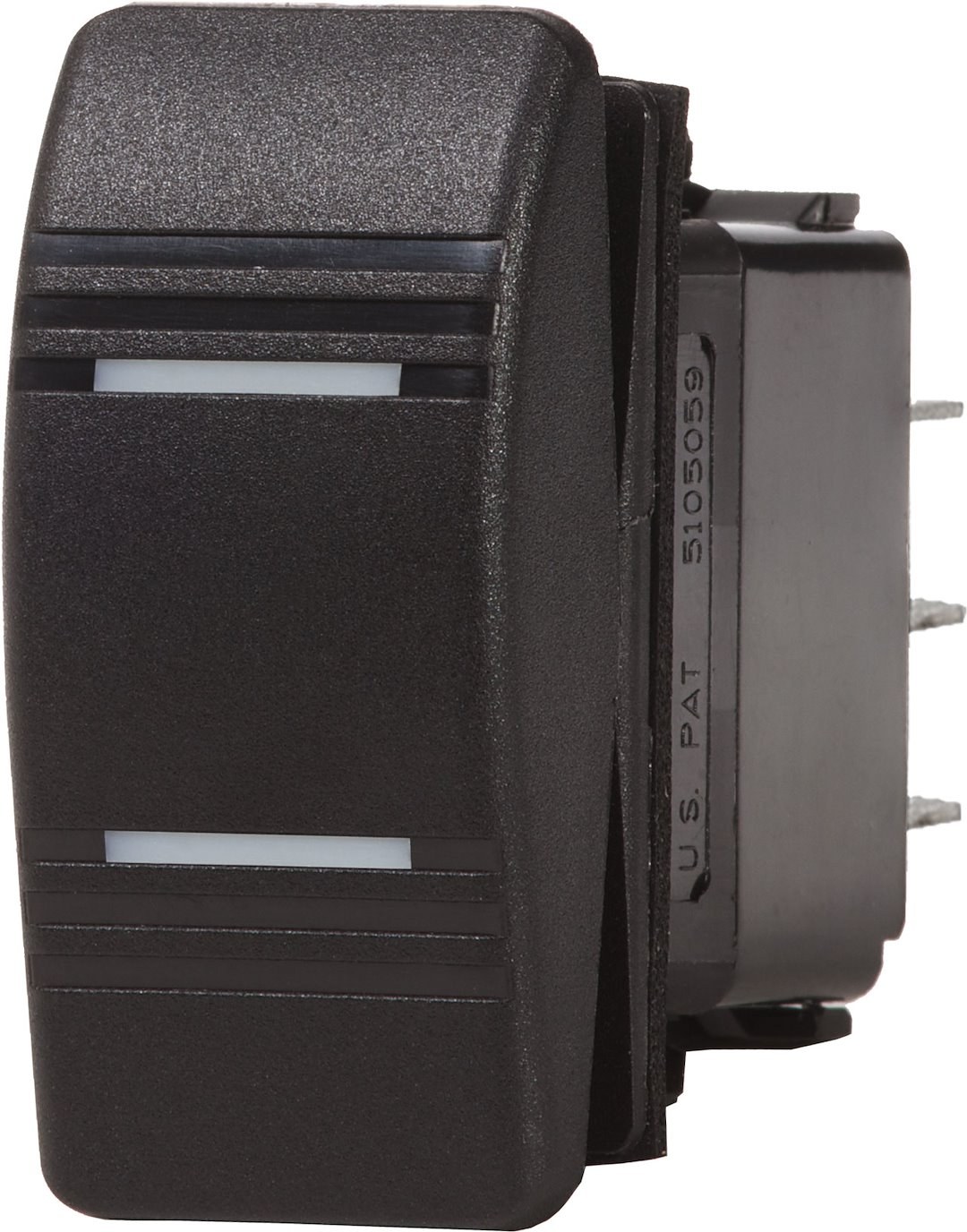 Blue Sea Systems Multi Purpose Switch, Contura III, On-On, 20 Amps at 12 Volts/ 15 Amps at 24 Volts, Rocker Switch – 8300-BSS