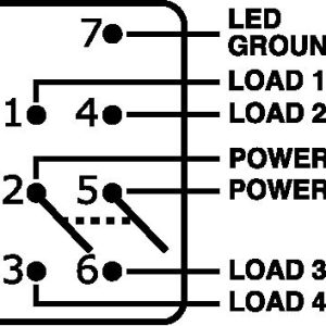 Blue Sea Systems Multi Purpose Switch, Contura III, On-On, 20 Amps at 12 Volts/ 15 Amps at 24 Volts, Rocker Switch – 8300-BSS