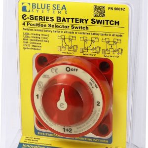Blue Sea Systems Battery Selector Switch, E-Series – 9001E-BSS