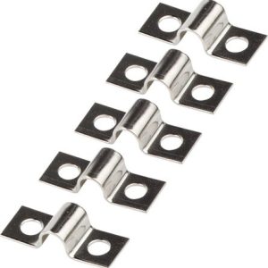Blue Sea Systems Wire Terminal Block Jumper, For 65 Amp Terminal Blocks, Barrier Block, Ring Tongue Style, 2 Positions, Nickel-Plated – 9216-BSS