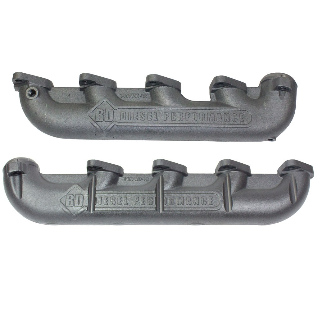 Bd Diesel Exhaust Manifold, Performance, Coated Ductile Iron, Without Gaskets, Without Mounting Hardware, With Pyrometer Port – 1041480