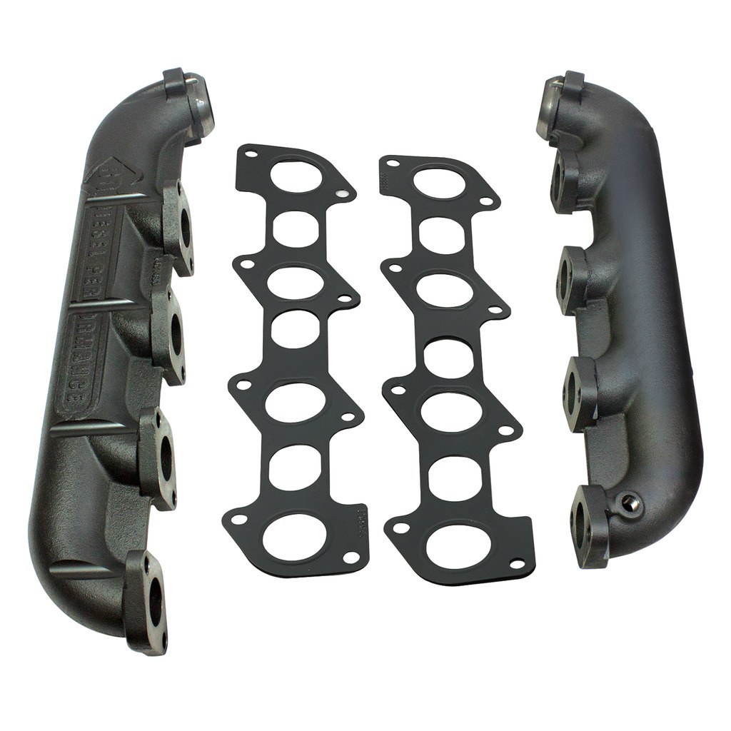 Bd Diesel Exhaust Manifold, Performance, Coated Ductile Iron, Without Gaskets, Without Mounting Hardware, With Pyrometer Port – 1041480