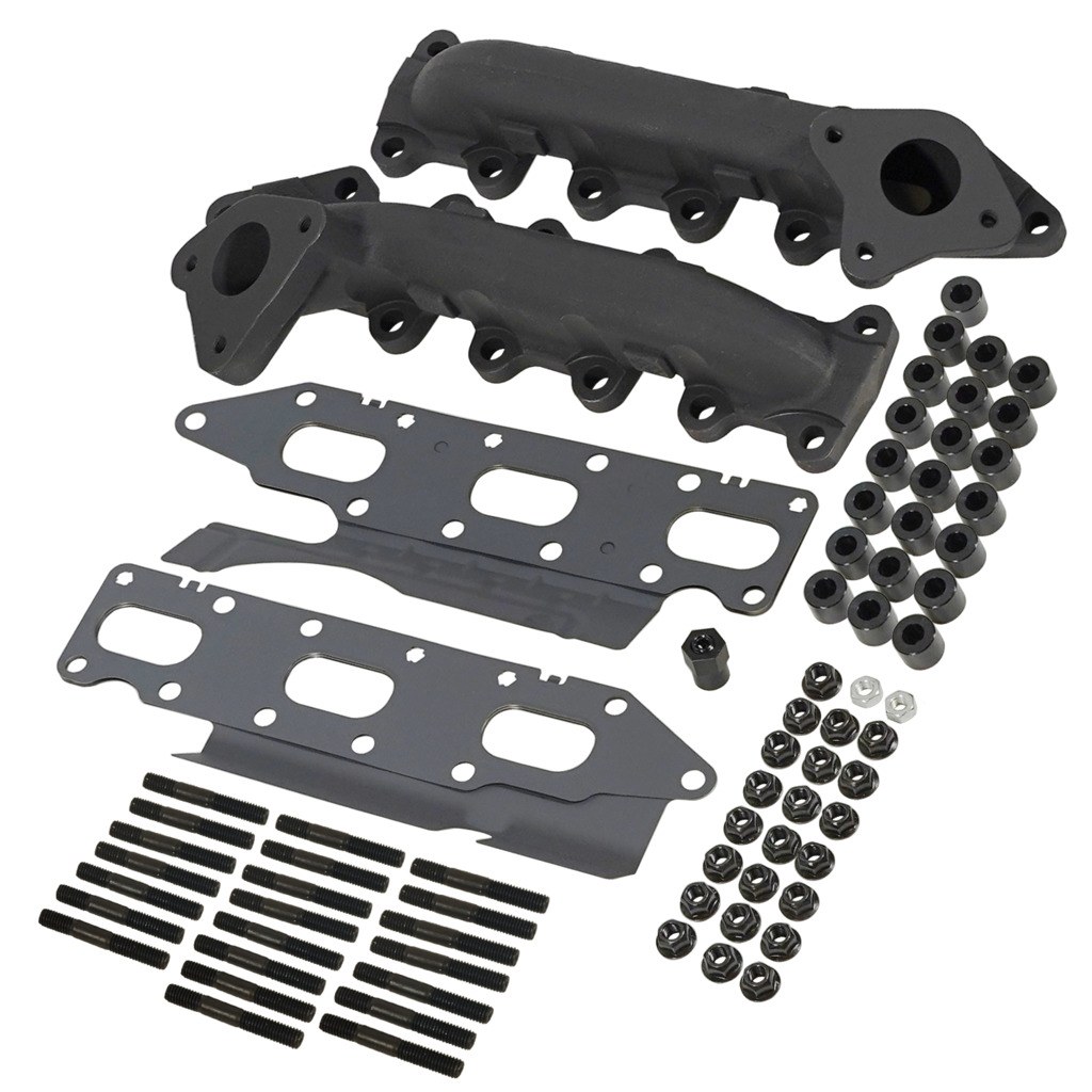 Bd Diesel Exhaust Manifold, High-Silicon Ductile Iron, With 22 Exhaust Spacers/ 22 Class 8.8 Studs/ Nuts – 1043001