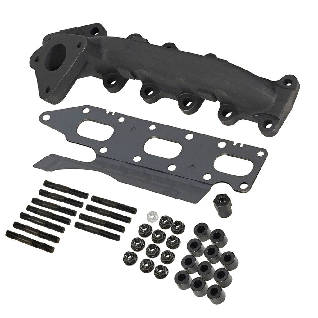 Bd Diesel Exhaust Manifold, High-Silicon Ductile Cast Iron, Gaskets Included, Mounting Hardware Included – 1043003