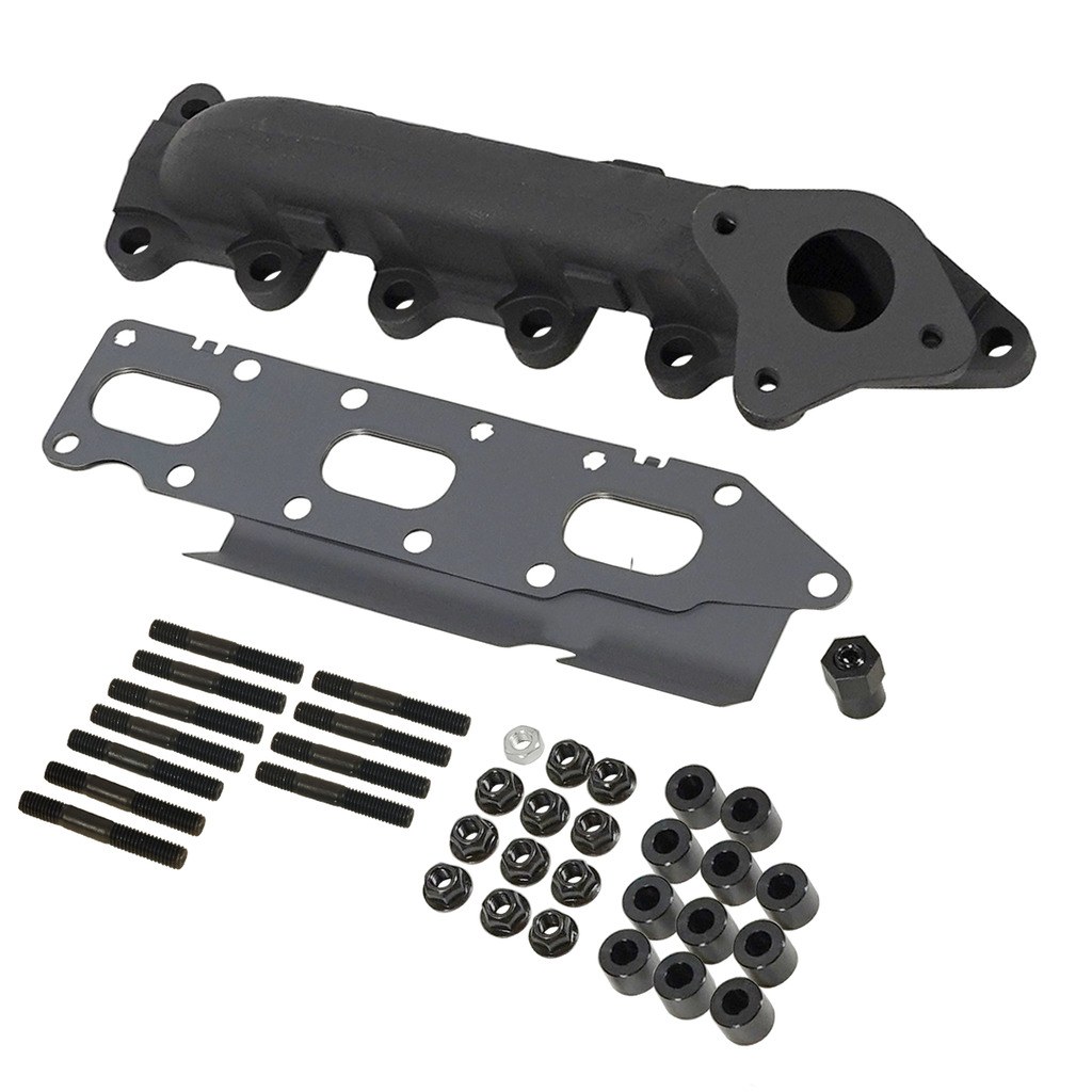 Bd Diesel Exhaust Manifold, High-Silicon Ductile Cast Iron, Gaskets Included, Mounting Hardware Included – 1043004