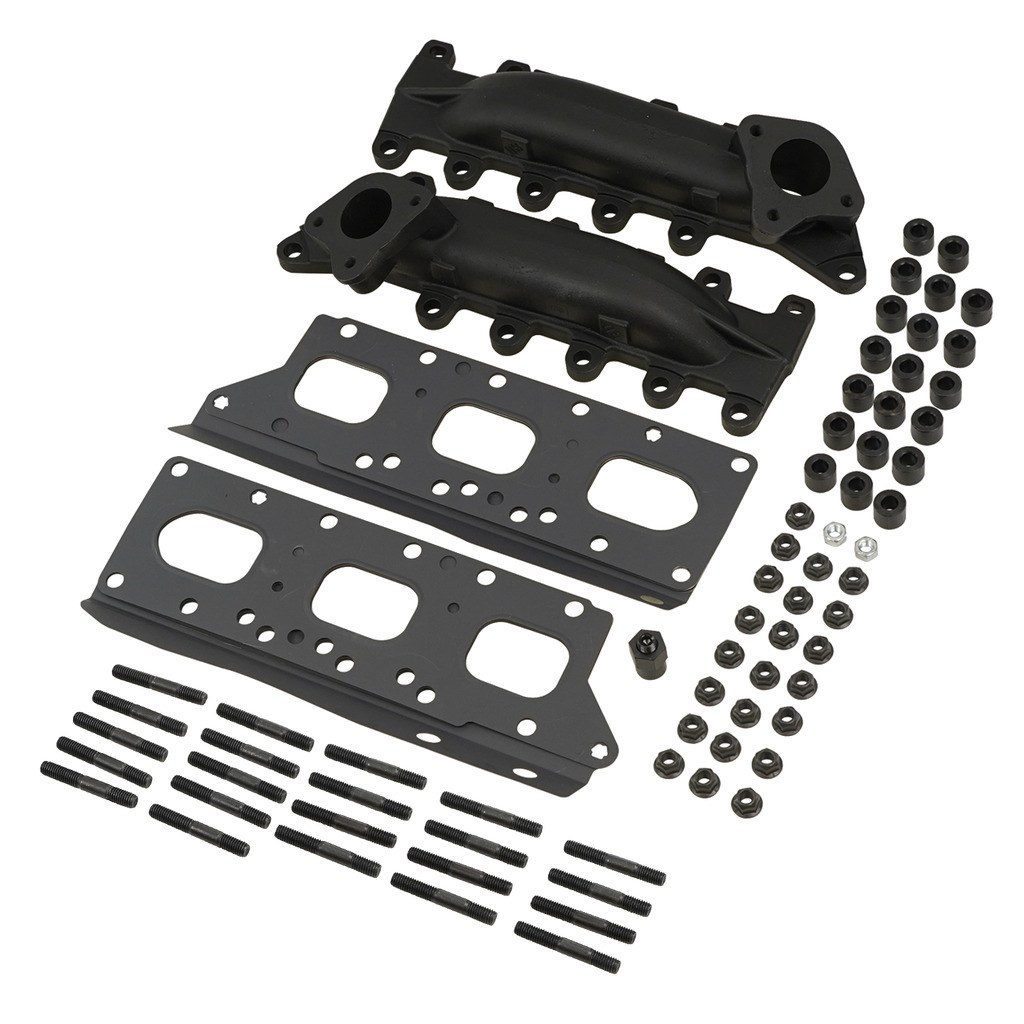 Bd Diesel Exhaust Manifold, High-Silicon Ductile Cast Iron, Gaskets Included, Mounting Hardware Included, With 2 Additional Mounting Holes – 1043061