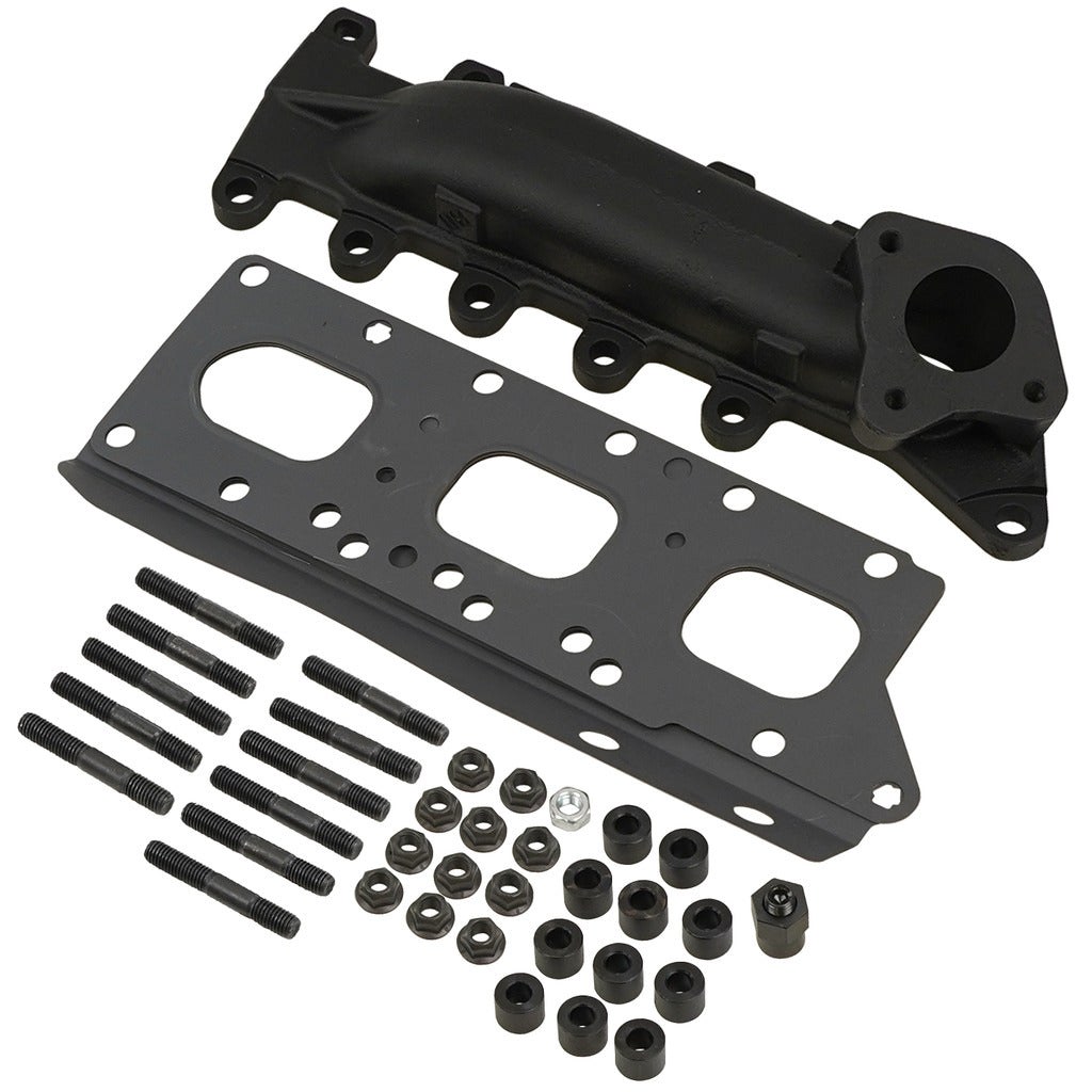 Bd Diesel Exhaust Manifold, High-Silicon Ductile Cast Iron, Gaskets Included, Mounting Hardware Included, With 2 Additional Mounting Holes – 1043062