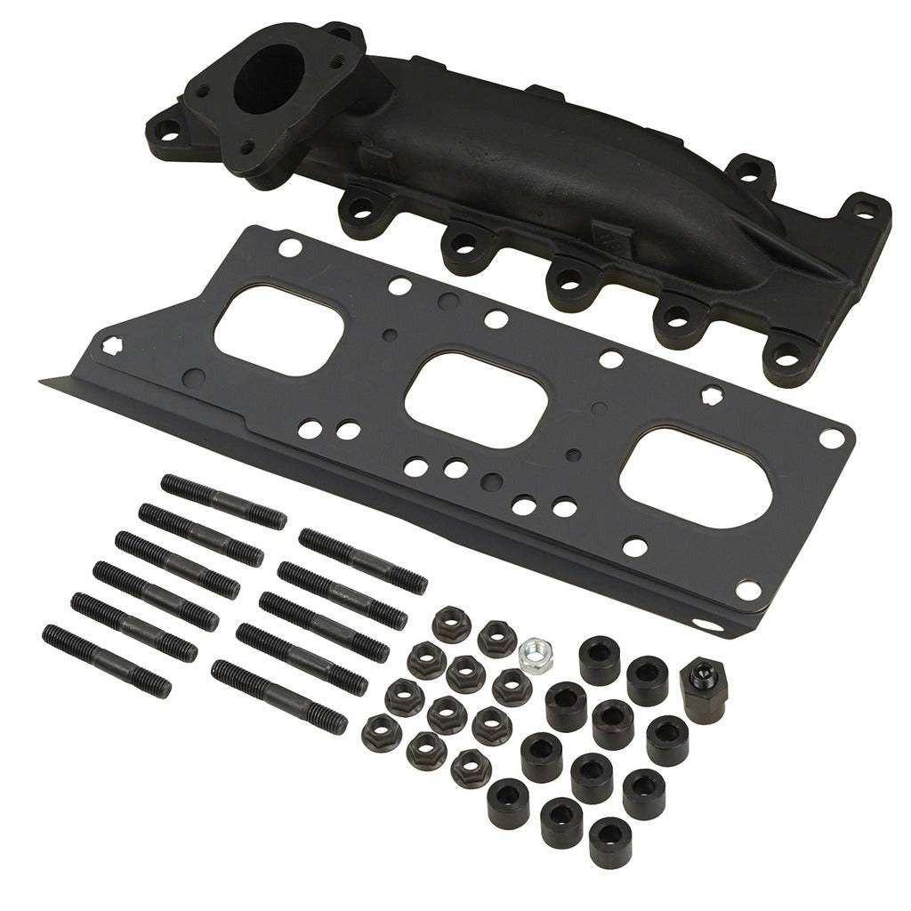 Bd Diesel Exhaust Manifold, High-Silicon Ductile Cast Iron, Gaskets Included, Mounting Hardware Included, With 2 Additional Mounting Holes – 1043063