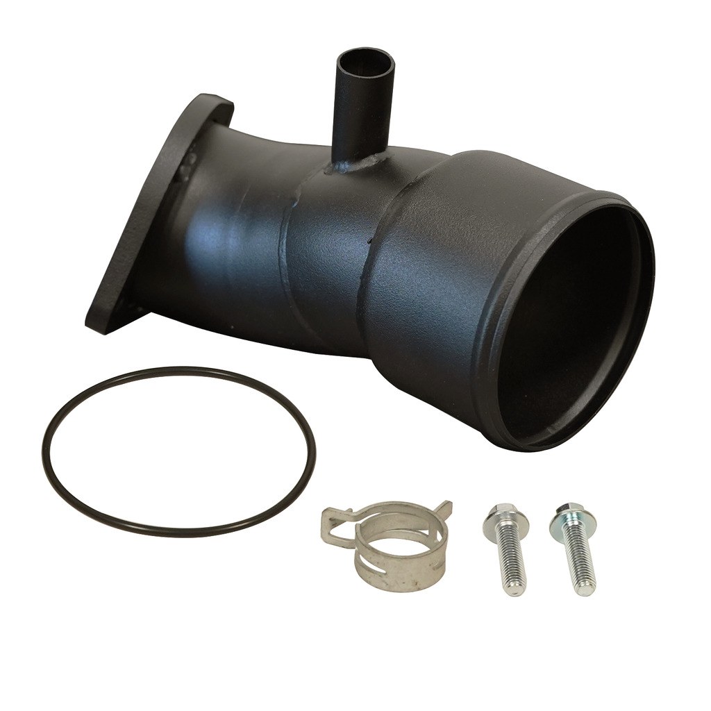Bd Diesel Turbocharger Intercooler Pipe, 3-1/2 Inch Diameter, Powder Coated, Black, Stainless Steel – 1045630