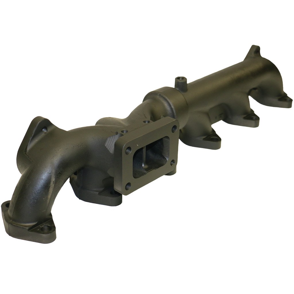 Bd Diesel Exhaust Manifold, Heavy Cast Hisi Ductile Iron, Without Gaskets, Stock HE351 Port Mount – 1045965