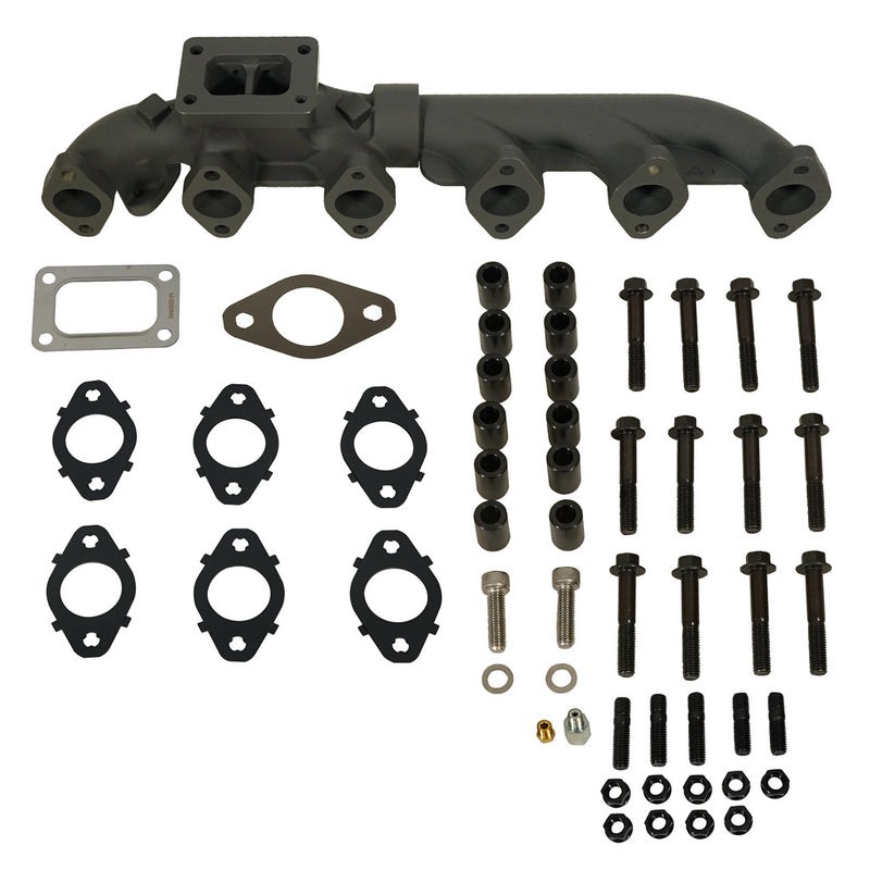 Bd Diesel Exhaust Manifold, High-Silicon Ductile Cast Iron, Gaskets Included, Included EGR Port/ Exhaust Port/ Bolts/ Spacers – 1046068