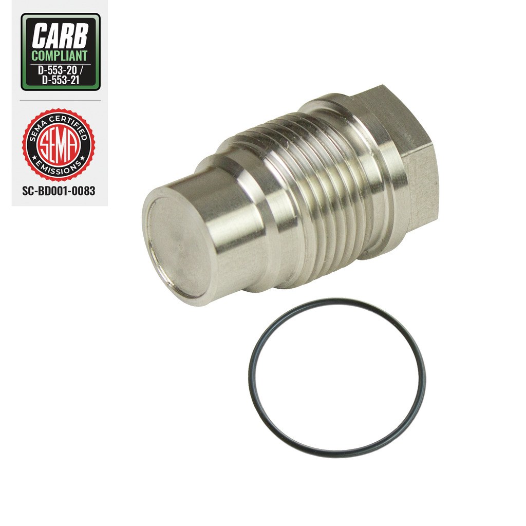 Bd Diesel Fuel Pressure Relief Valve Plug, Replaces Stock Pressure Relief Valve for Dodge Cummins 6.7L and Chevrolet Duramax 6.6L – 1050071