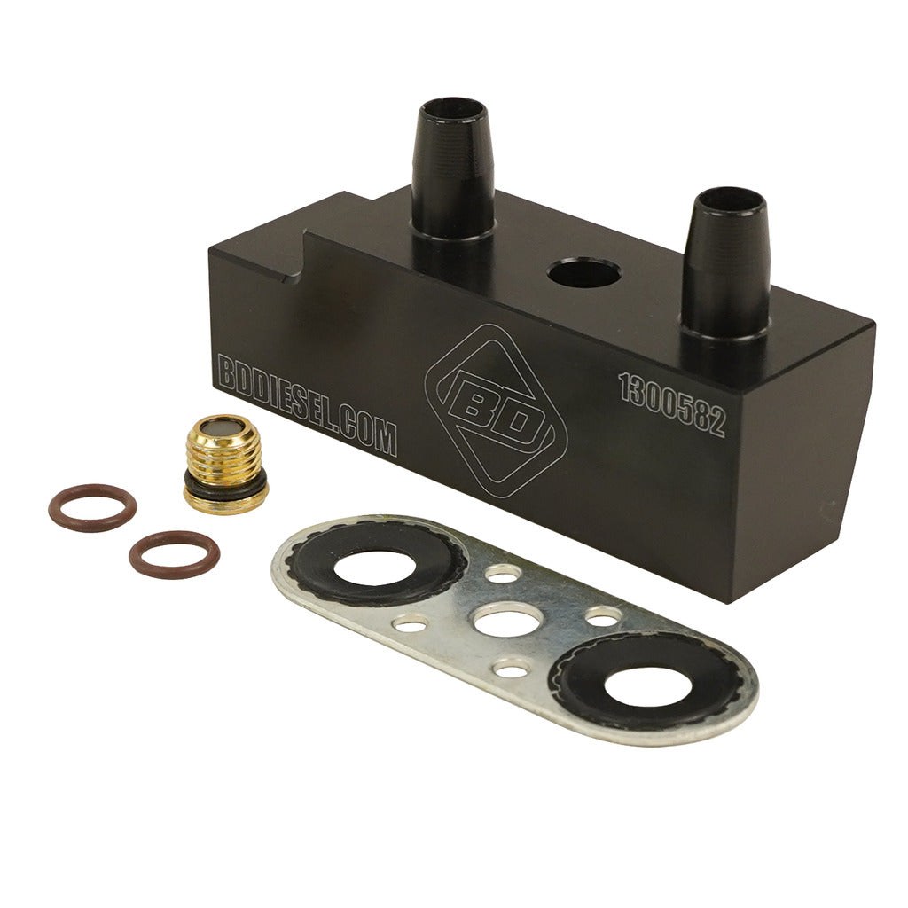 Bd Diesel Auto Trans Fluid Cooler Bypass Tube Eliminator, Ensures 100% Fluid Flow Through the Transmission Cooler – 1061530
